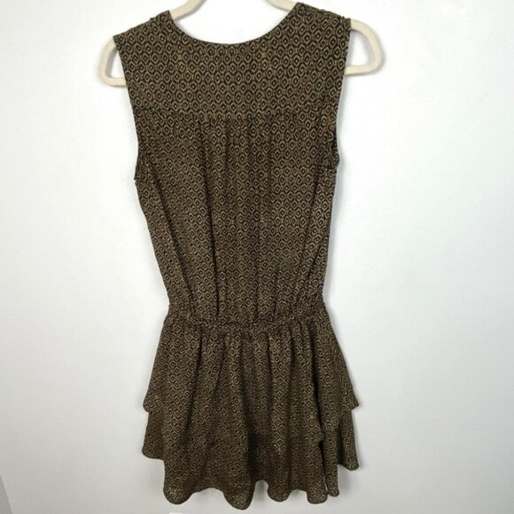 Maison Scotch Soda Silky Feel Printed Summer Dress‎ Size XS Brown Animal Boho - Picture 5 of 8